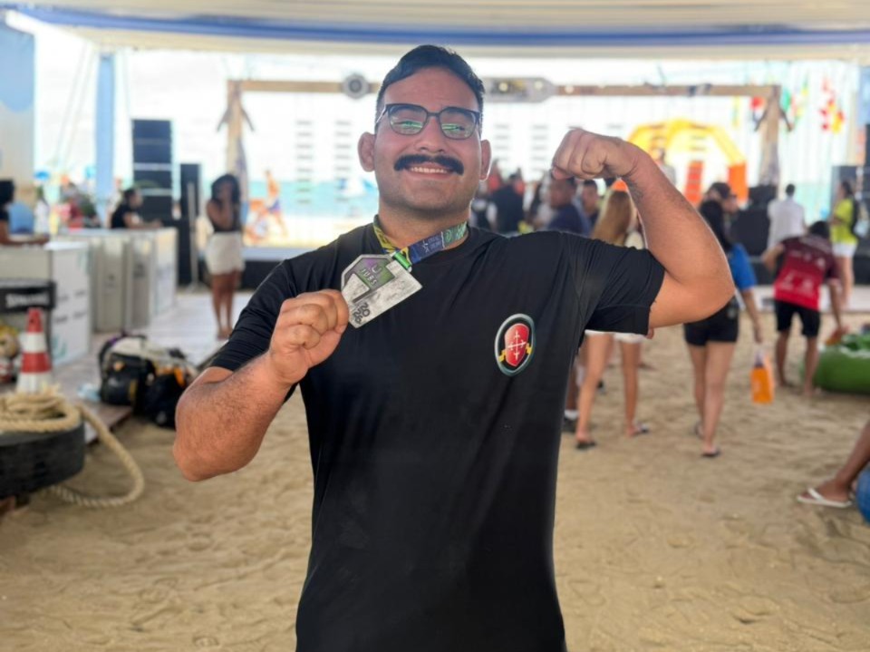 Lutador amazonense sagra-se vice-campeão de beach wrestling no JUBs Praia 2026