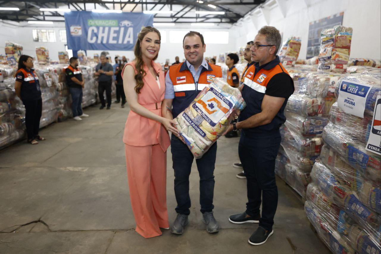 Operação Cheia 2026: Governador Roberto Cidade fortalece ações de ajuda humanitária com envio de 598 toneladas de alimentos para municípios do Juruá e Purus