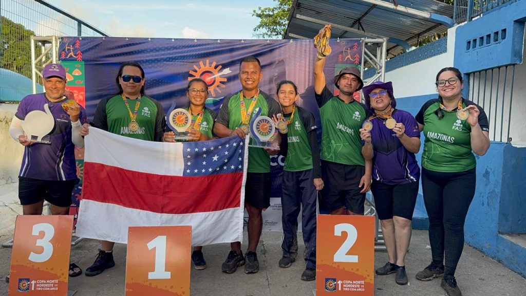 Atletas indígenas do Amazonas conquistam medalhas na 1ª Copa Norte-Nordeste de Tiro com Arco
