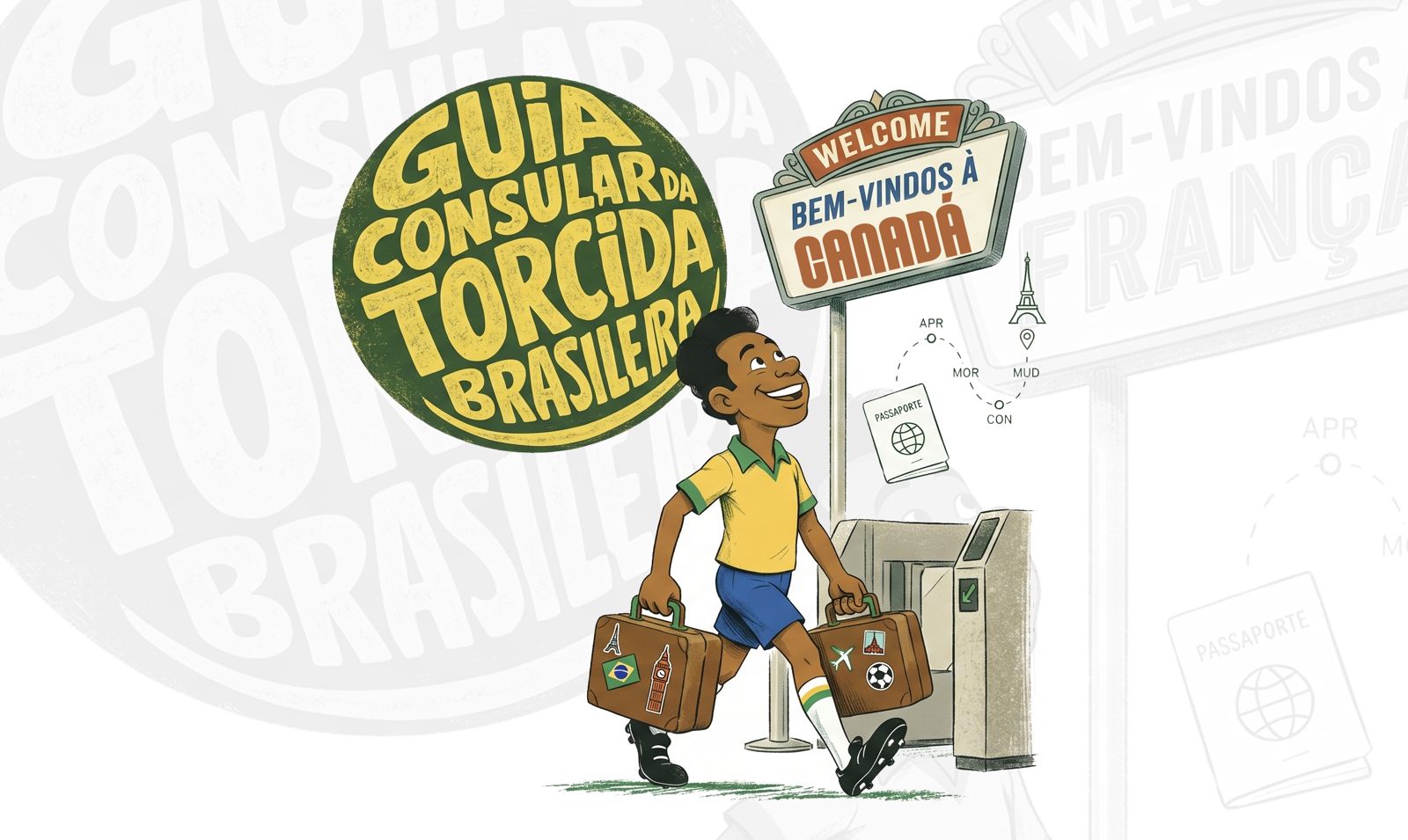 Torcedores brasileiros recebem orientações para Copa