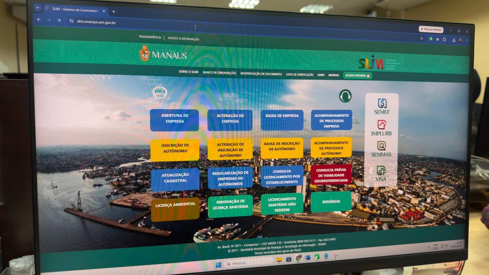 Sistemas municipais de Manaus são adaptados ao CNPJ alfanumérico