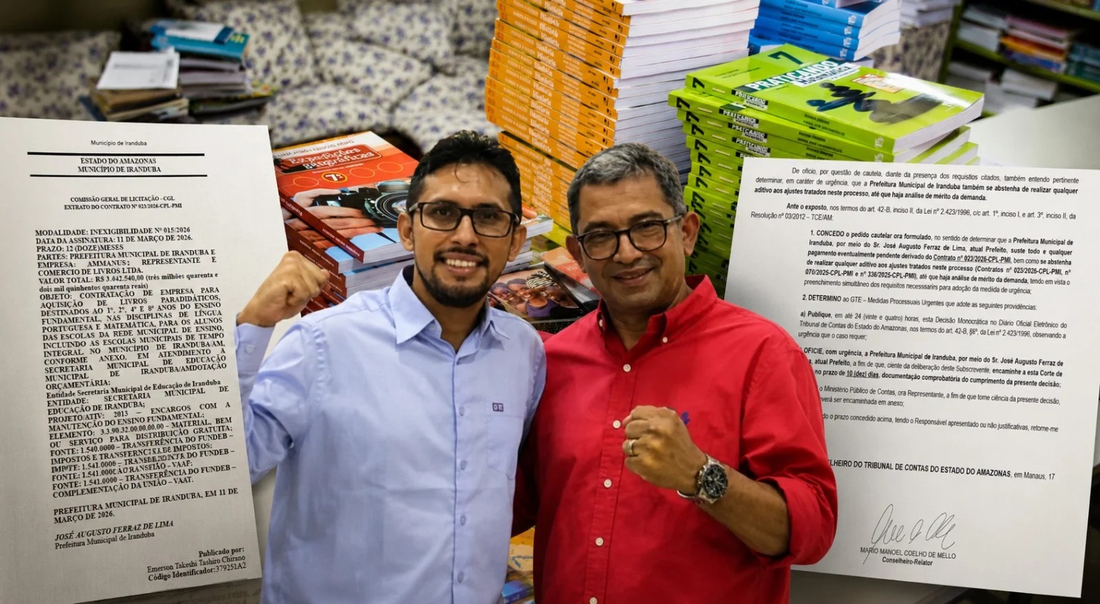 TCE-AM analisa custo por aluno em livros de Iranduba