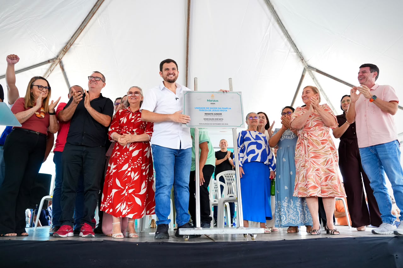 USF inaugurada por Renato Junior atenderá zona Norte de Manaus